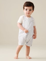 Angel & Rocket Ron ストライプ・オーバーオール & ボディスーツセット - 画像 3 / 7