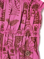 Angel & Rocket Pink Izzy Palm Print Top - Image 3 of 3