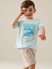 Angel & Rocket Blue Mini Jay Printed Blue T-Shirts - Image 2 of 5