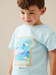 Angel & Rocket Blue Mini Jay Printed Blue T-Shirts - Image 3 of 5