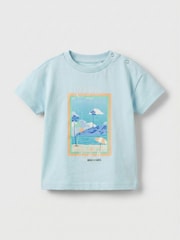 Angel & Rocket Blue Mini Jay Printed Blue T-Shirts - Image 4 of 5