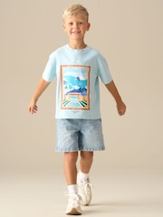 Angel & Rocket Blue Jay Postcard Scene T-Shirt - Image 2 of 8