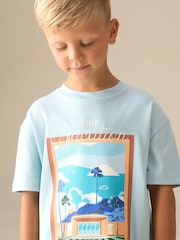 Angel & Rocket Blue Jay Postcard Scene T-Shirt - Image 3 of 8