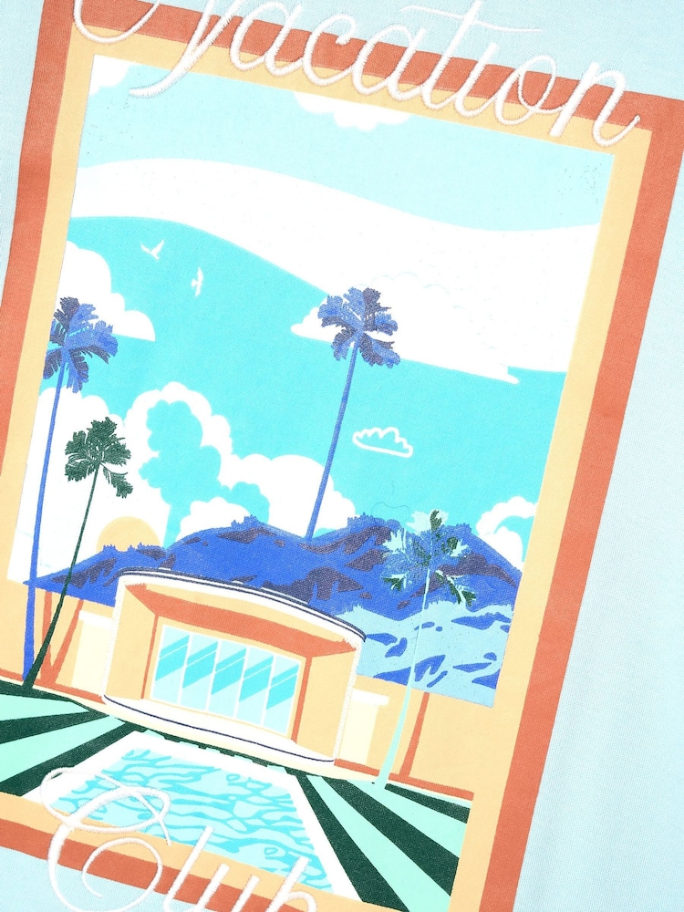 Angel & Rocket Jay Postcard Scene T-Shirt - 圖片 8,共 8 Angel & Rocket Jay Postcard Scene T-Shirt - 圖片 8,共 8