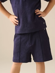 Angel & Rocket Blue Greyson Jacquard Shorts - Image 1 of 5