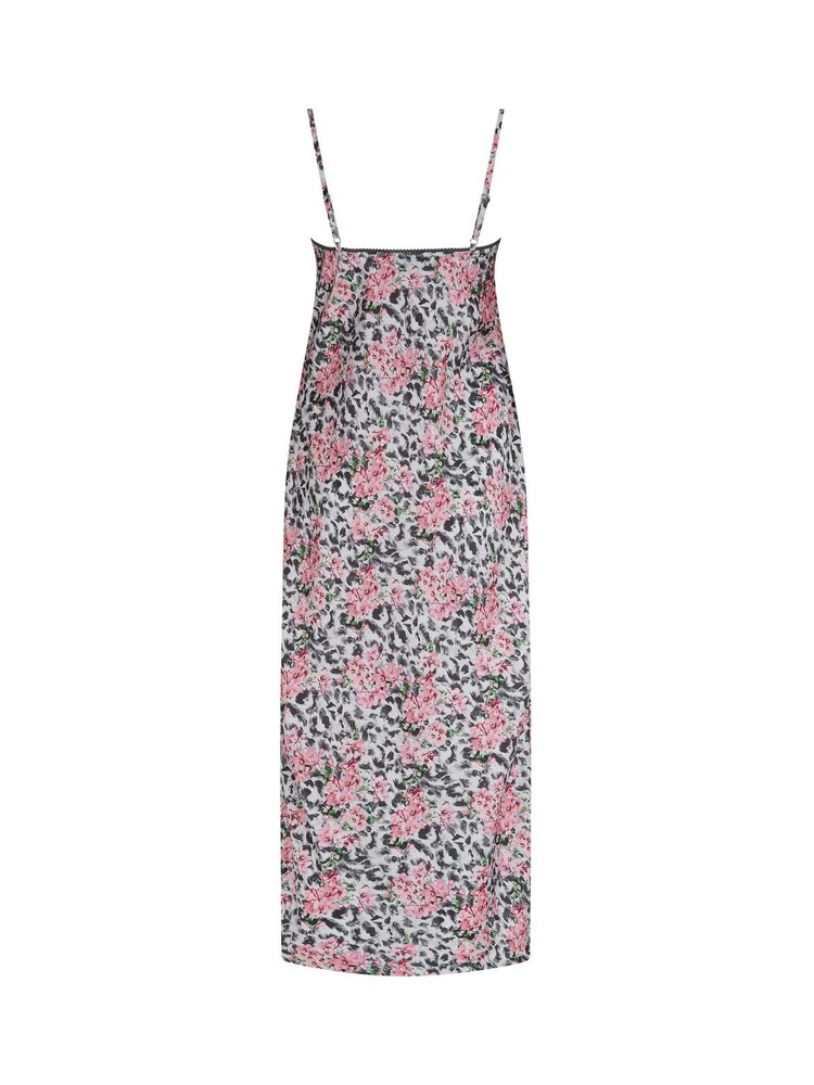 Pour Moi Grey Dusk Satin and Lace Midi Chemise - Image 4 of 4