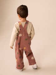Rust Red Star Print Dungarees (3mths-7yrs) - Image 3 of 8