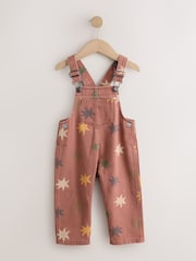 Rust Red Star Print Dungarees (3mths-7yrs) - Image 5 of 8