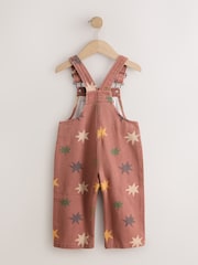Rust Red Star Print Dungarees (3mths-7yrs) - Image 6 of 8