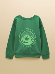 Joules Green Boys' Sweatshirt and Jogger Set - Image 1 of 8