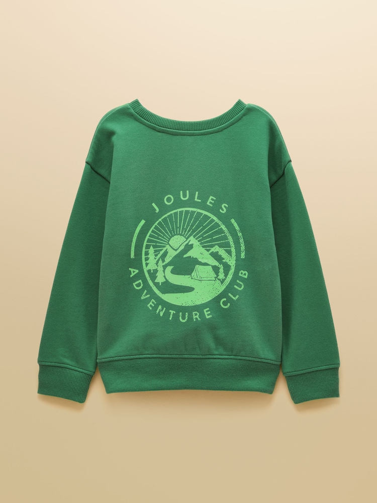 Joules Green Boys' Sweatshirt and Jogger Set - Image 1 of 8