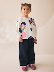 Cream/Navy Ladybird - Long Sleeve na T-Shirt (3mths-7yrs) - Larawan 2 ng 8