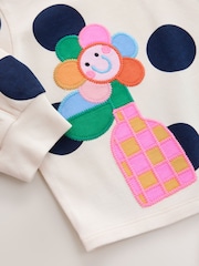 Cream/Navy Ladybird - Long Sleeve na T-Shirt (3mths-7yrs) - Larawan 8 ng 8