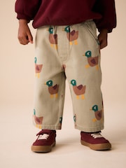 Green Duck Pull On Wide Trousers (3mths-7yrs) - Image 1 of 8
