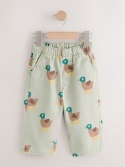 Green Duck Pull On Wide Trousers (3mths-7yrs) - Image 5 of 8