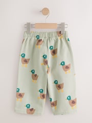 Green Duck Pull On Wide Trousers (3mths-7yrs) - Image 6 of 8