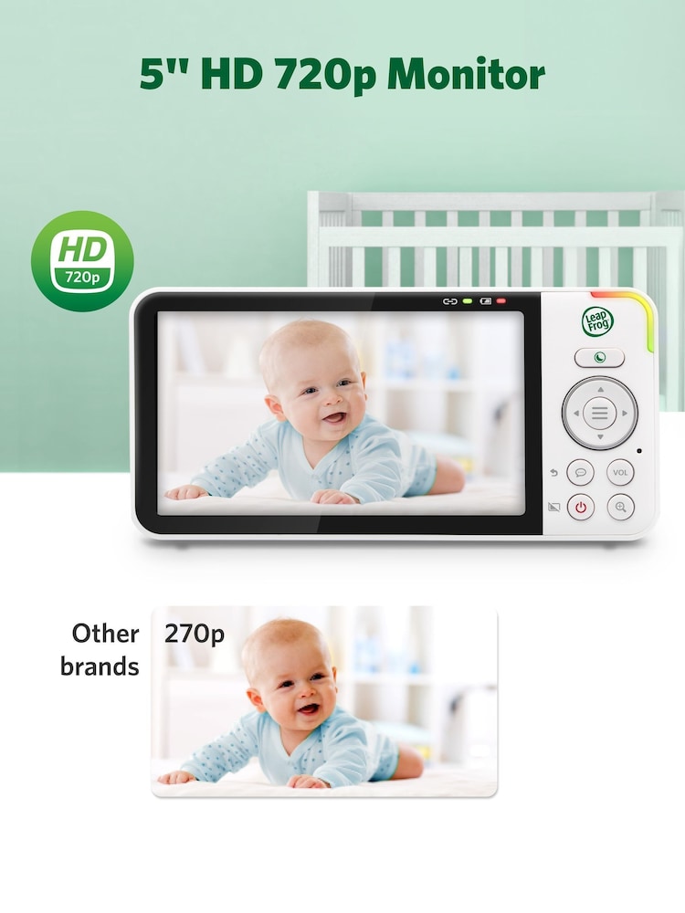 Leapfrog Toys White 5" Wi-Fi Pan & Tilt Monitor - Image 2 of 8