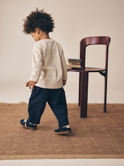 Navy Barrel Pull On Trousers (3mths-7yrs) - Image 3 of 7
