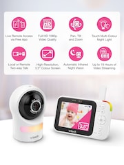 V-Tech White 5" Smart Wi-Fi 1080p Pan & Tilt Monitor - Image 3 of 8