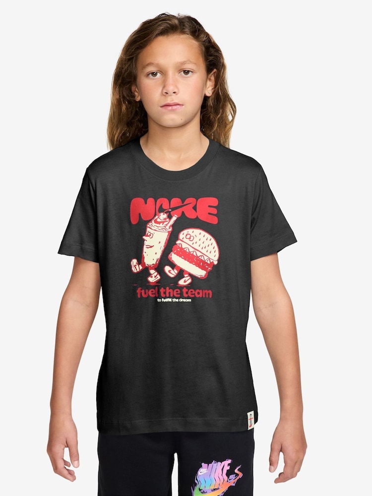 Nike Black Fuel The Team Graphic T-Shirt - Image 1 of 3