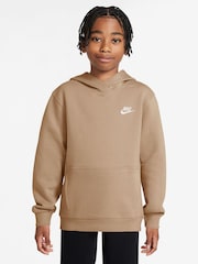 Nike Natural Linen Club Fleece Pullover Hoodie - Image 1 of 3