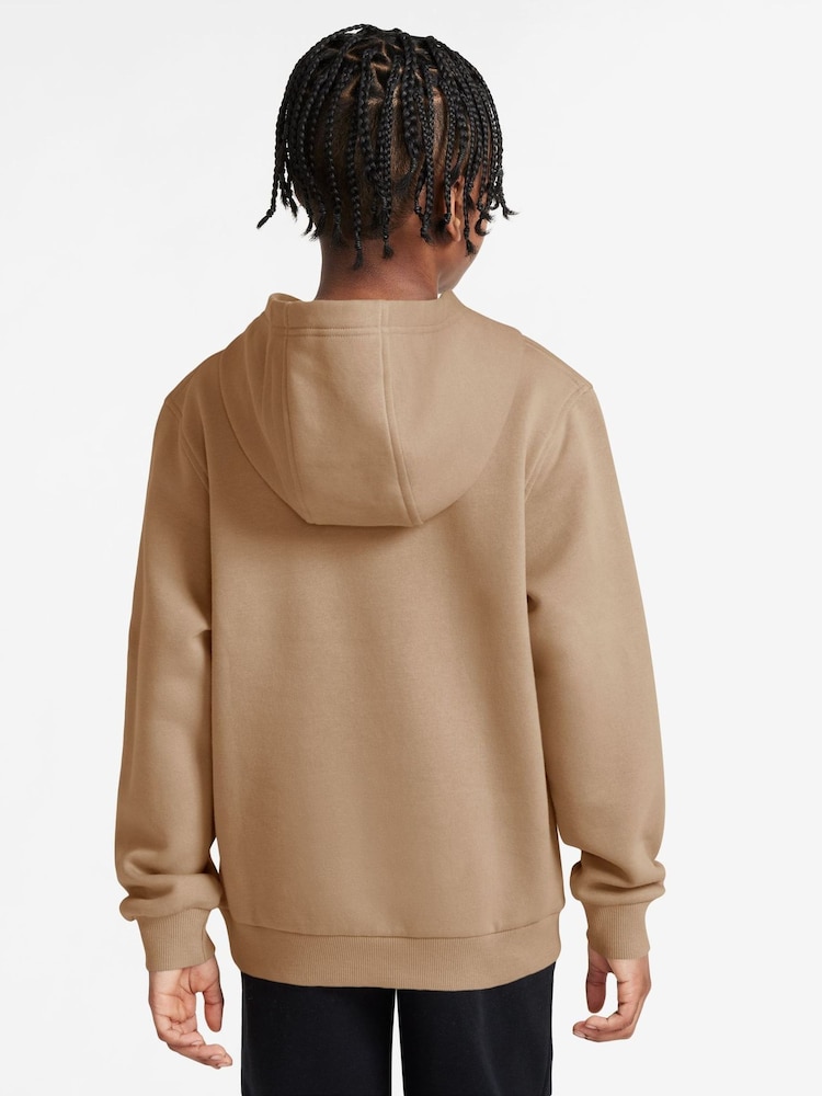 Nike Natural Linen Club Fleece Pullover Hoodie - Image 2 of 3 Nike Natural Linen Club Fleece Pullover Hoodie - Image 2 of 3