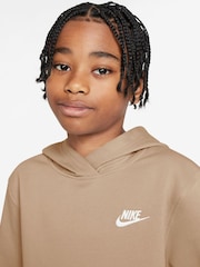 Nike Natural Linen Club Fleece Pullover Hoodie - Image 3 of 3