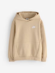 Nike Natural Linen Club Fleece Pullover Hoodie - Image 4 of 8