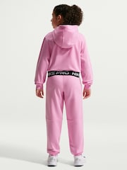 Nike Pink Rise Pro Dri-FIT Cropped Fleece Hoodie - Image 2 of 5