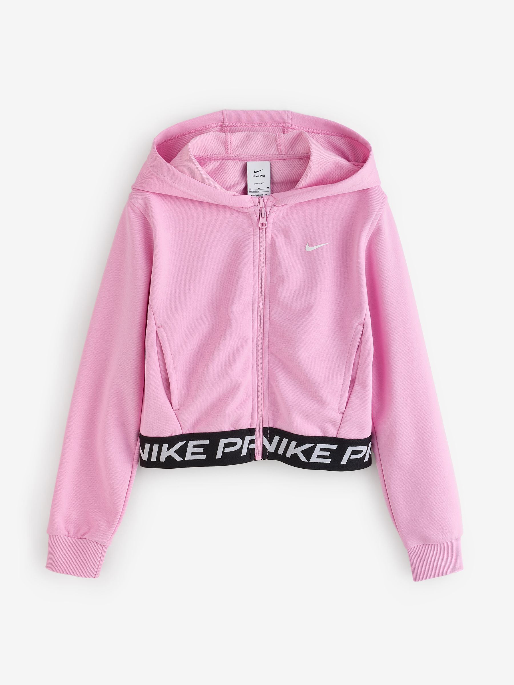 Next：日本 ピンクライズ - Nike Pro Dri-FIT クロップド フリース