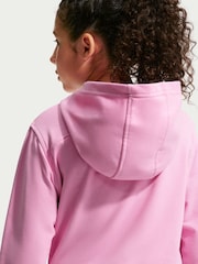 Nike Pink Rise Pro Dri-FIT Cropped Fleece Hoodie - Image 4 of 5