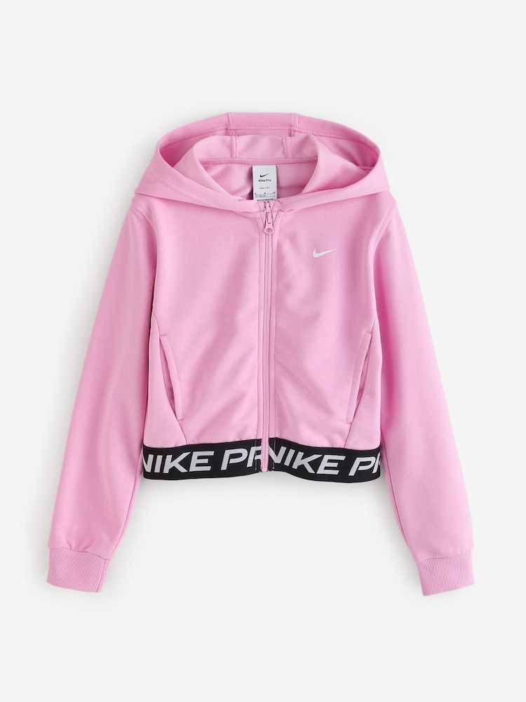 Next：日本 ピンクライズ - Nike Pro Dri-FIT クロップド フリース 