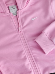 Różowy - Bluza z kapturem z polaru o skróconym kroju Nike Pro Dri-FIT - Obraz 6 z 7