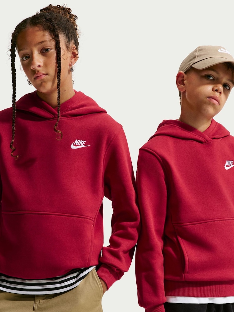 Nike Tough Red Club Fleece Pullover Hoodie - Image 1 of 7 Nike Tough Red Club Fleece Pullover Hoodie - Image 1 of 7