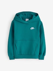 Nike Bright Spruce Green Club Fleece Pullover Hoodie - Image 4 of 7