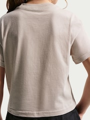 Nike Particle Grey Sportswear Boxy T-Shirt - Image 4 of 8