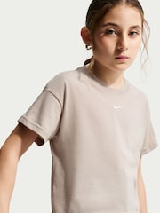 Nike Particle Grey Sportswear Boxy T-Shirt - Image 5 of 8