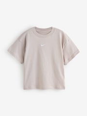 Nike Particle Grey Sportswear Boxy T-Shirt - Image 6 of 8