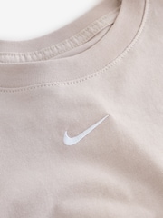 Nike Particle Grey Sportswear Boxy T-Shirt - Image 8 of 8