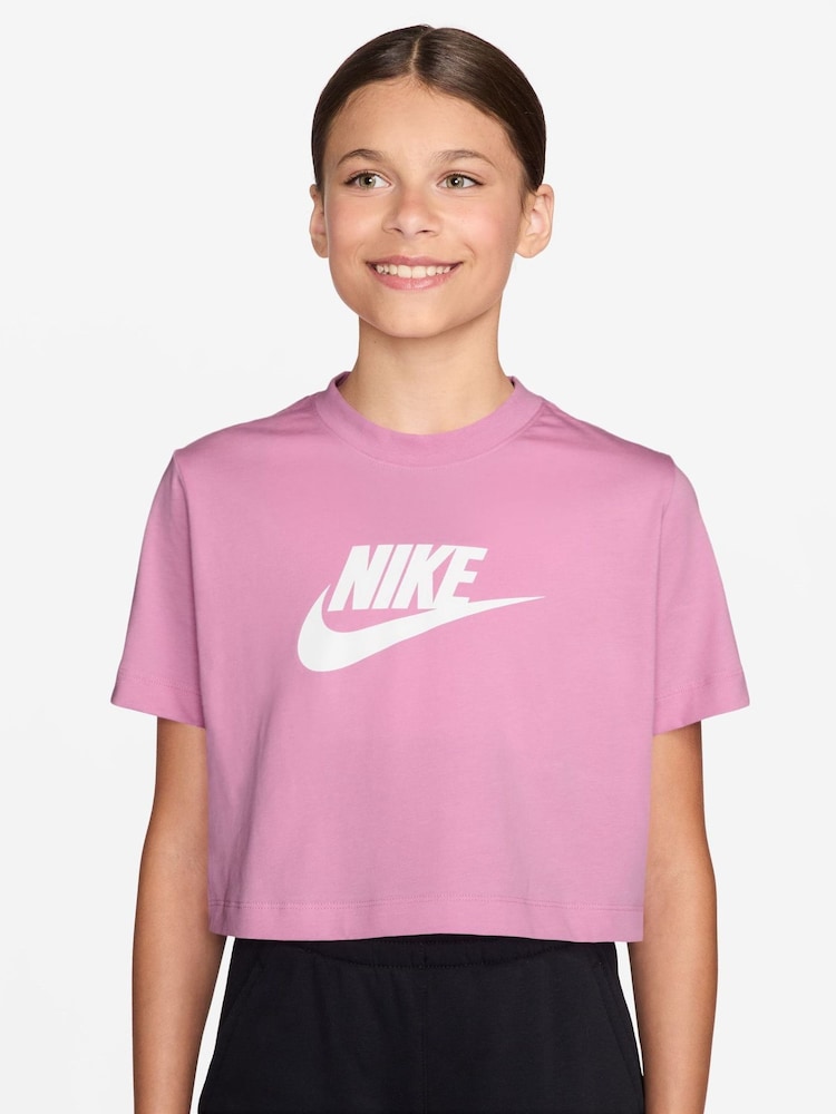 Rosa Rise - Camiseta crop de Nike - Imagen 1 de 3