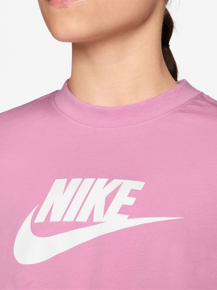 Rosa Rise - Camiseta crop de Nike - Imagen 3 de 3