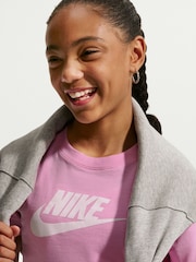 Nike Pink Rise Cropped T-Shirt - Image 4 of 9