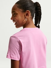 Nike Pink Rise Cropped T-Shirt - Image 5 of 9
