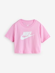 Nike Pink Rise Cropped T-Shirt - Image 7 of 9