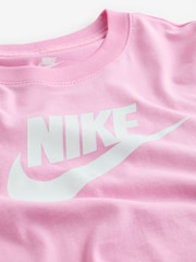 Nike Pink Rise Cropped T-Shirt - Image 9 of 9