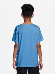 Nike Blue Short Sleeve Club T-Shirt - Image 2 of 3