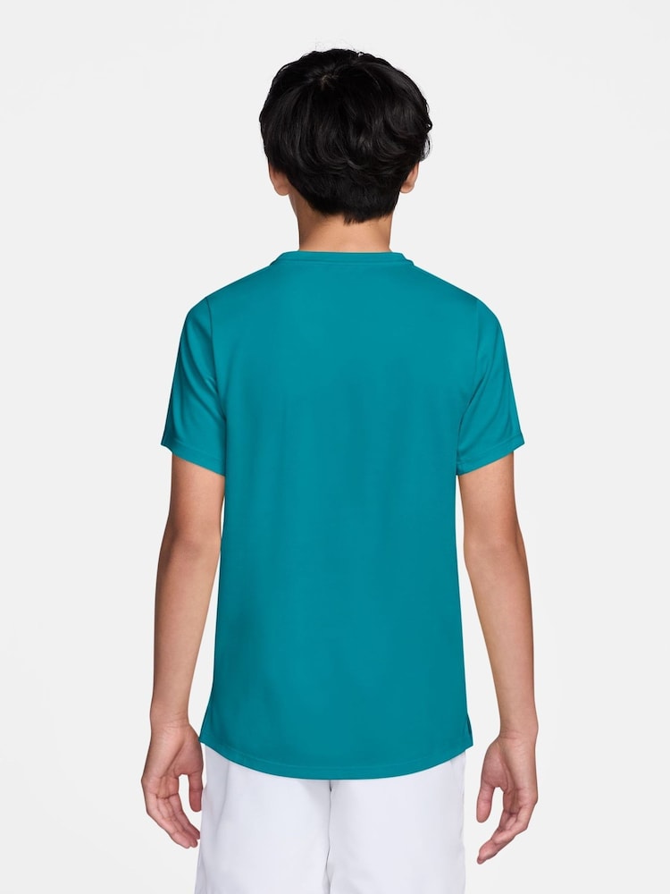 Verde abeto brillante - Camiseta de manga corta Nike Miler Dri-FIT - Imagen 2 de 4