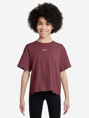 Nike Pink Smoke Sportswear Boxy T-Shirt - Image 1 of 3