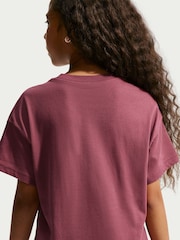Nike Pink Smoke Sportswear Boxy T-Shirt - Image 5 of 9