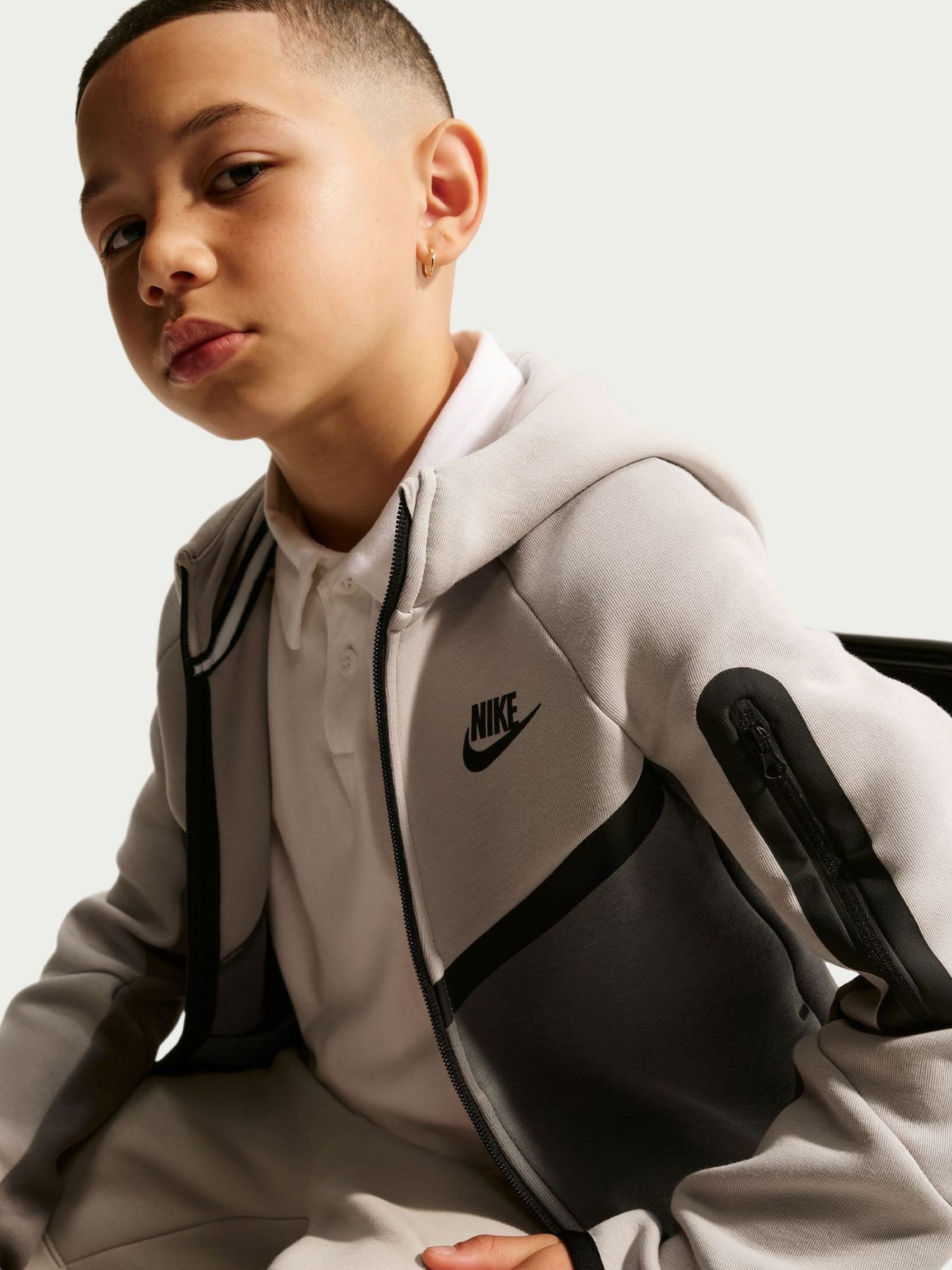 Comprar Cinza Partícula - Moletom Nike Tech Fleece com zíper from